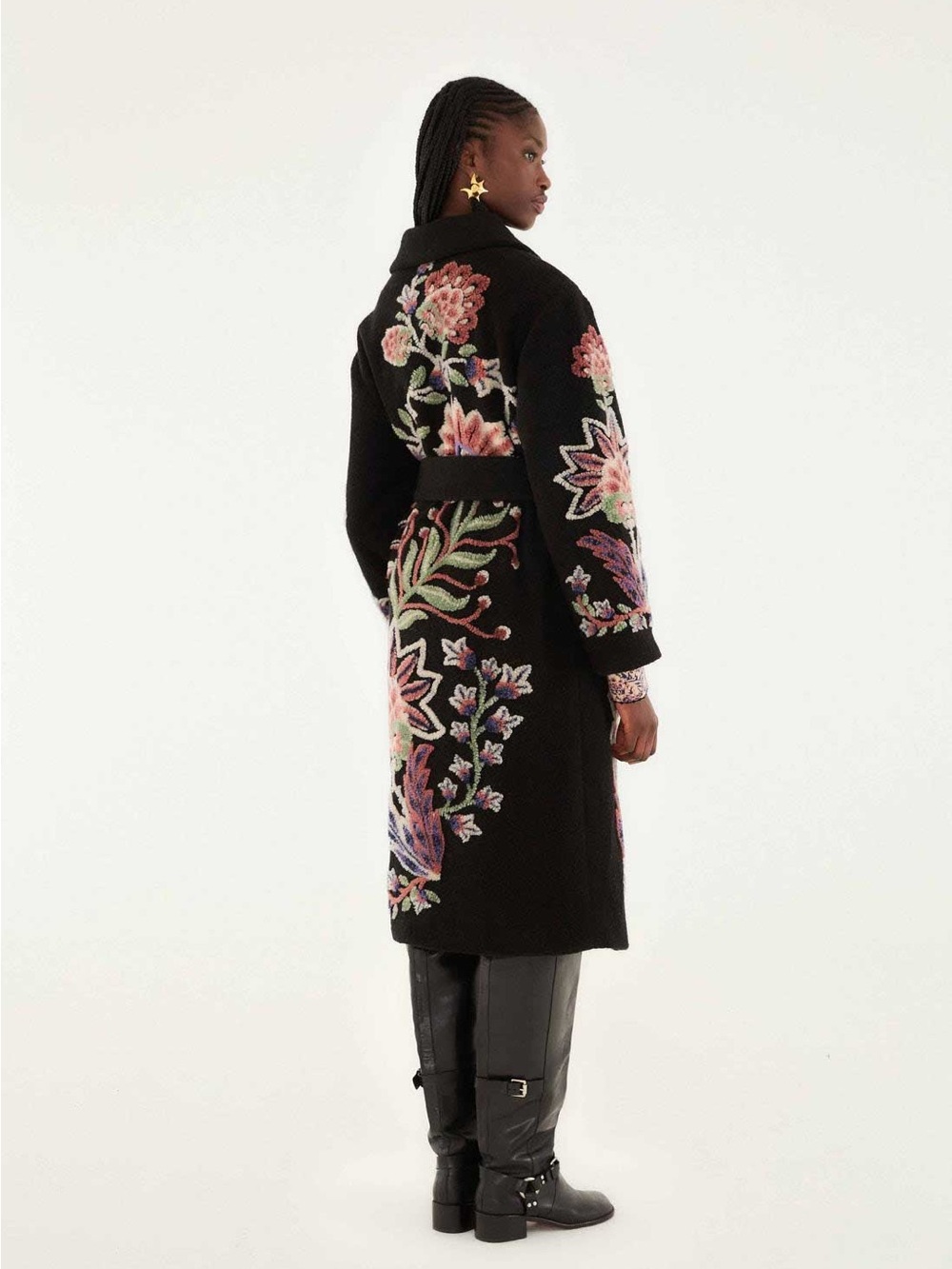 FARM Rio Marvelous Garden Embroidered Floral Fleece Coat – XS – NWT - Picture 15 of 15